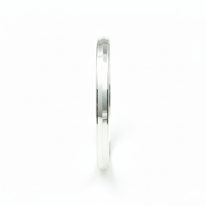 Sleek Polished Sterling Silver Kada for Men