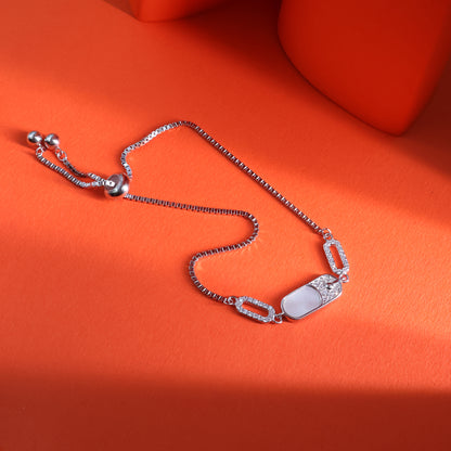 Moonlit Glow Sterling Silver Bracelet