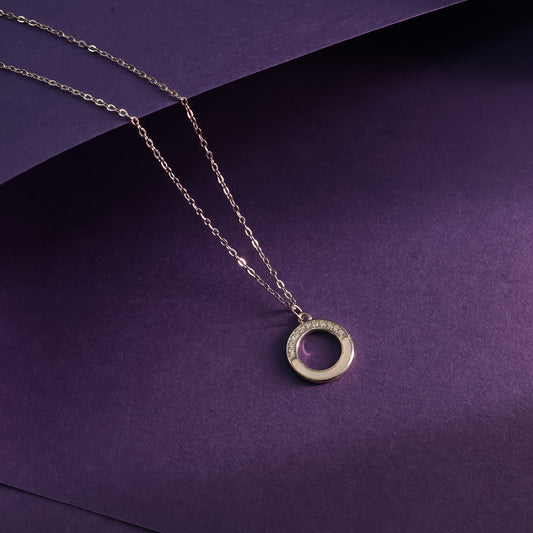 Radiant Circle Chain Pendant