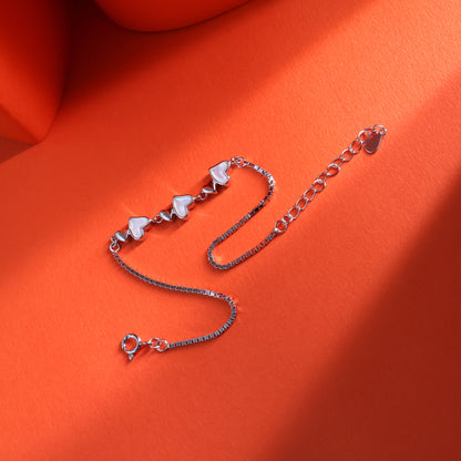 Eternal Hearts Sterling Silver Bracelet