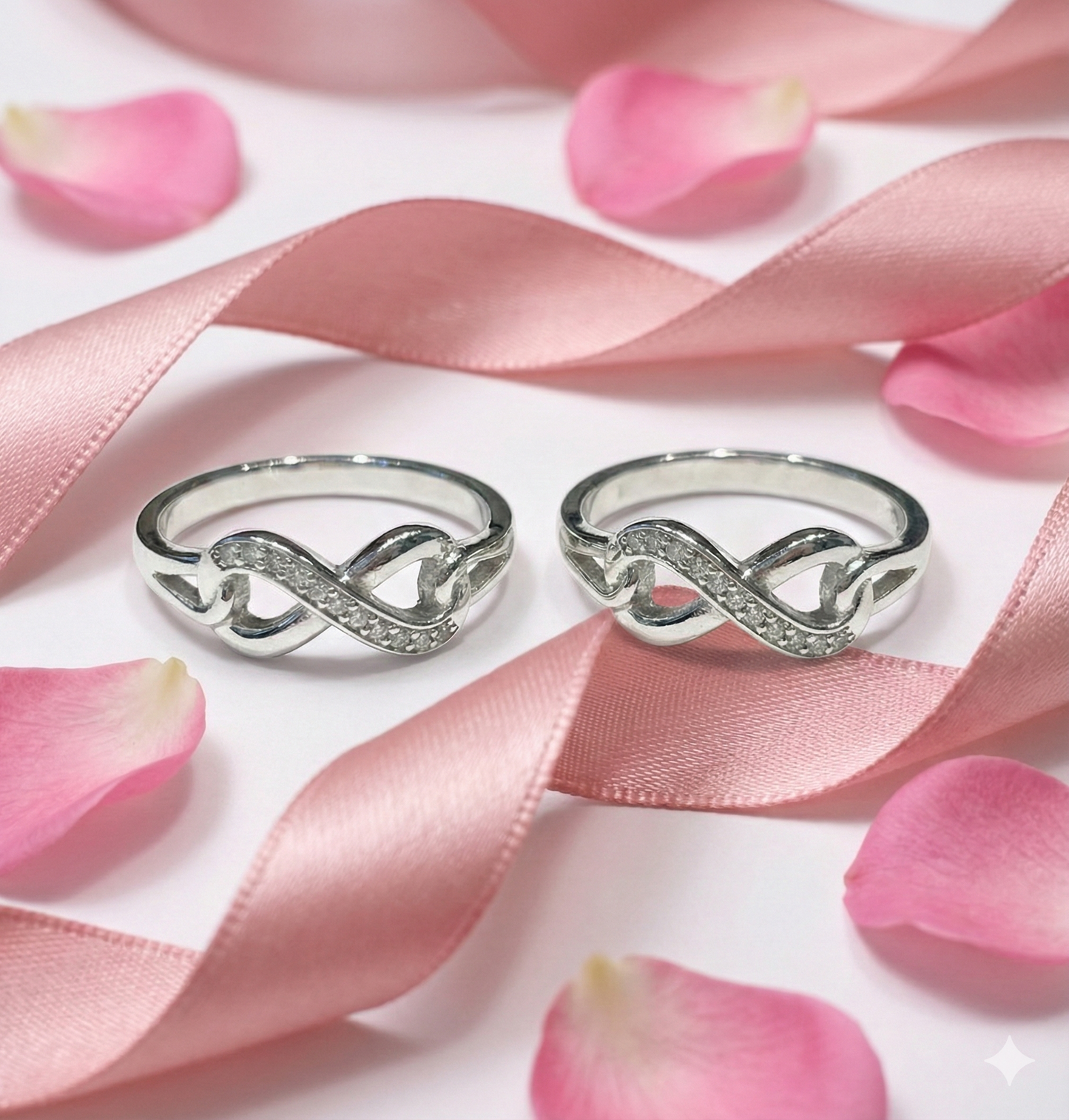 Infinity Grace Silver Toe Rings