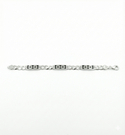 Royal Crest Sterling Silver Baby Bracelet