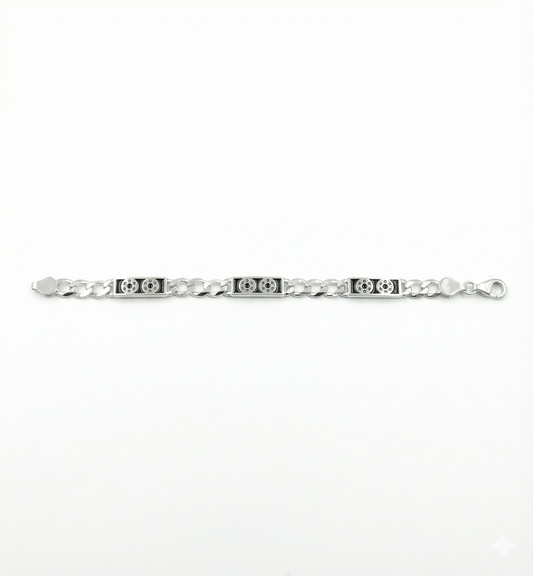 Royal Crest Sterling Silver Baby Bracelet