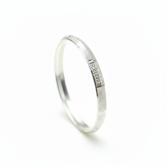 Sterling Silver Nova Textured Men's Kada