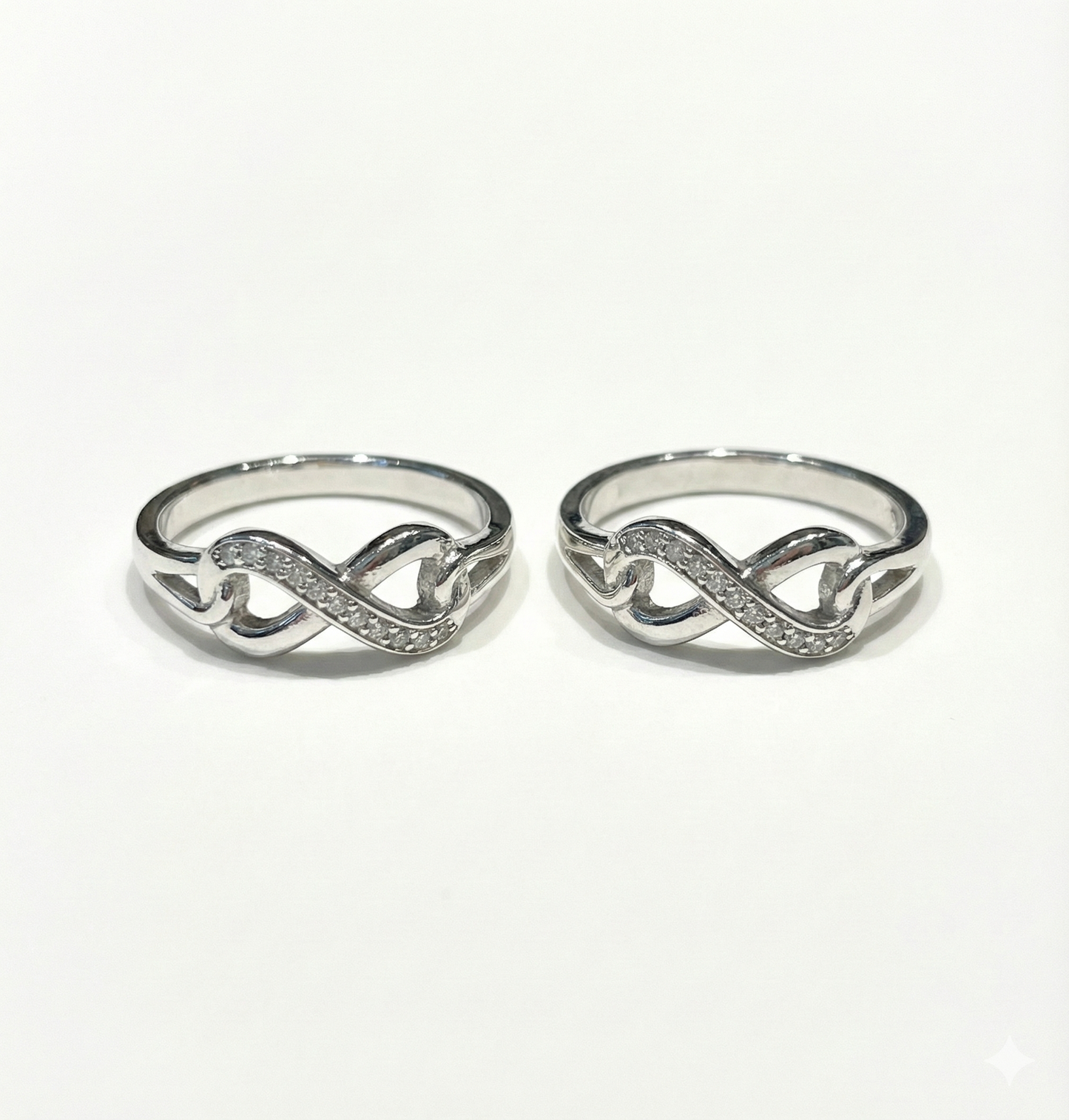 Infinity Grace Silver Toe Rings