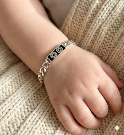Royal Crest Sterling Silver Baby Bracelet