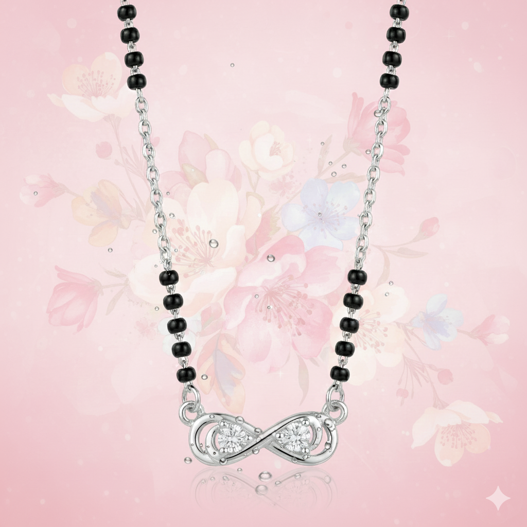 Endless Bond Sterling Silver Mangalsutra
