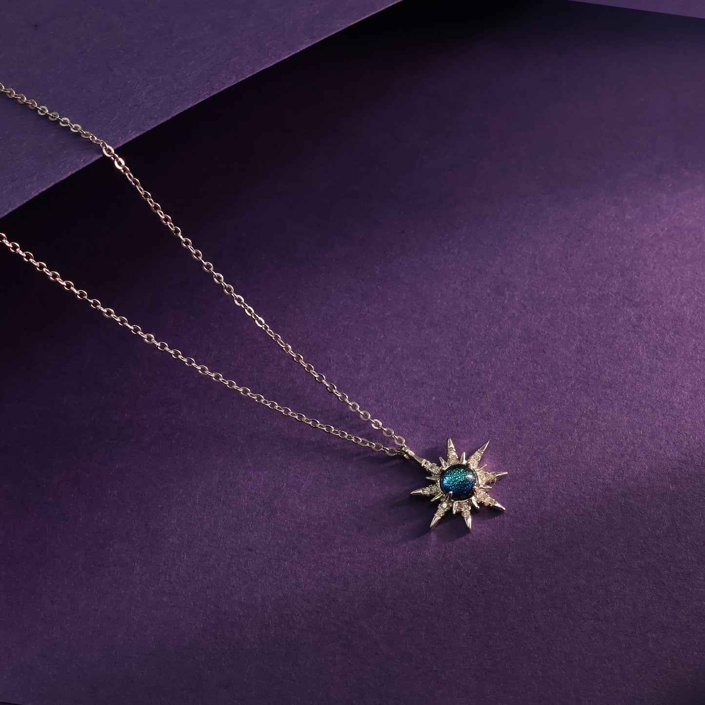 Radiant Sunburst Chain Pendant