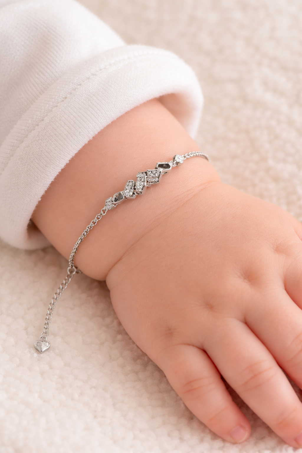 Grace Wave Sterling Silver Baby Bracelet