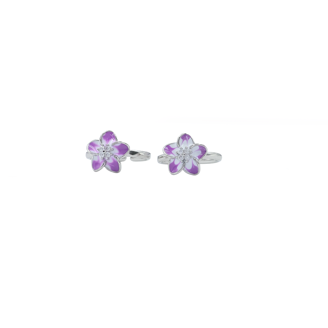 Blossom Sparkle Toe Rings