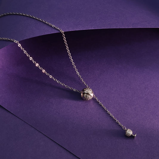 Radiant Sphere Drop Chain Pendant