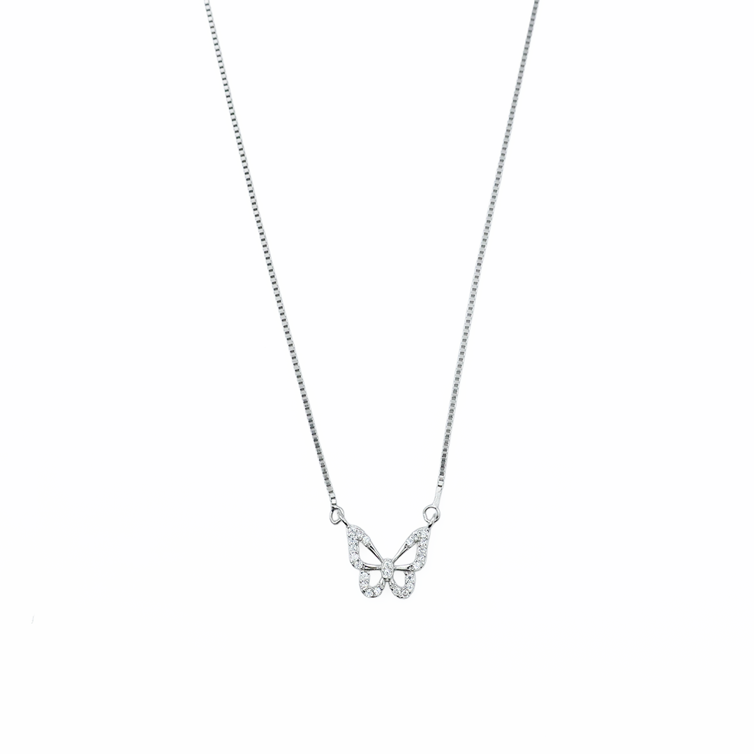 Whispering Wings Silver Pendant