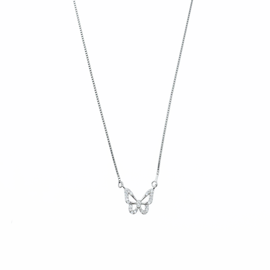 Whispering Wings Silver Pendant