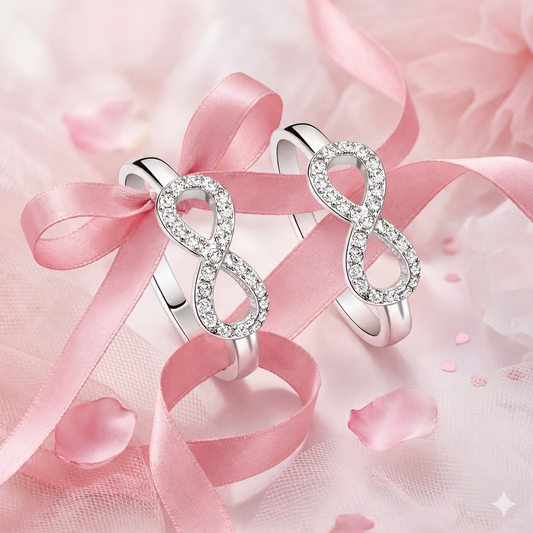 Infinity Sparkle Sterling Silver Toe Ring