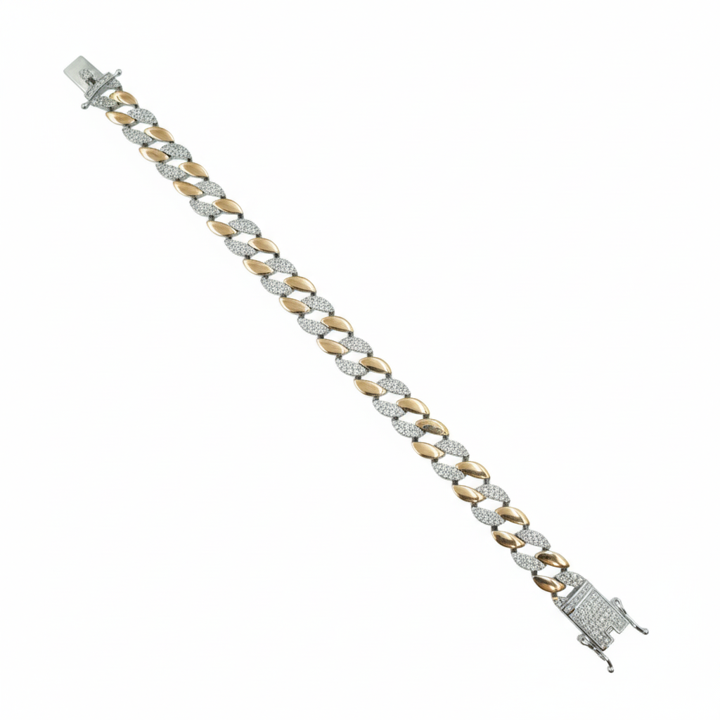 Elysian Dual-Link Silver Bracelet