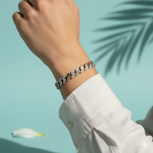 Elysian Dual-Link Silver Bracelet