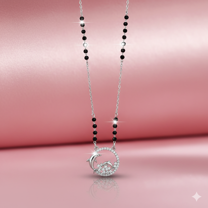 Dolphin Harmony Silver Mangalsutra