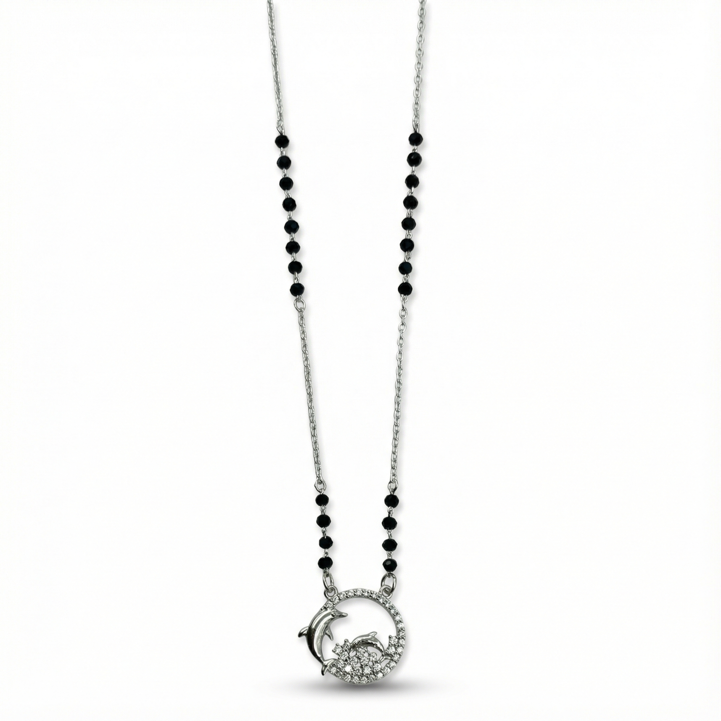 Dolphin Harmony Silver Mangalsutra