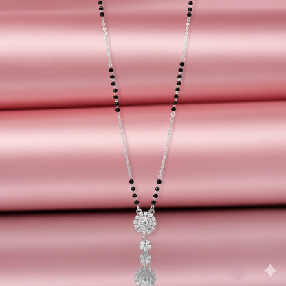 Eternal Bloom Silver Mangalsutra