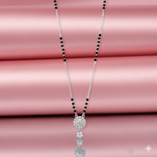 Eternal Bloom Silver Mangalsutra