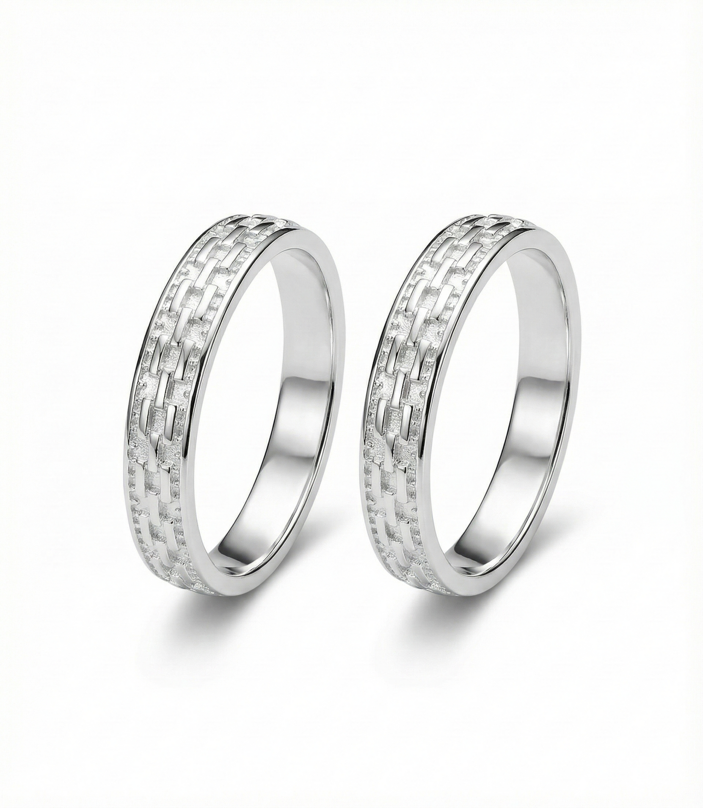 Lattice Gleam 925 Silver Adjustable Toe Rings