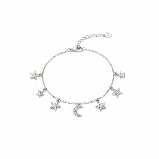 Moonlit Stardust Charm Bracelet