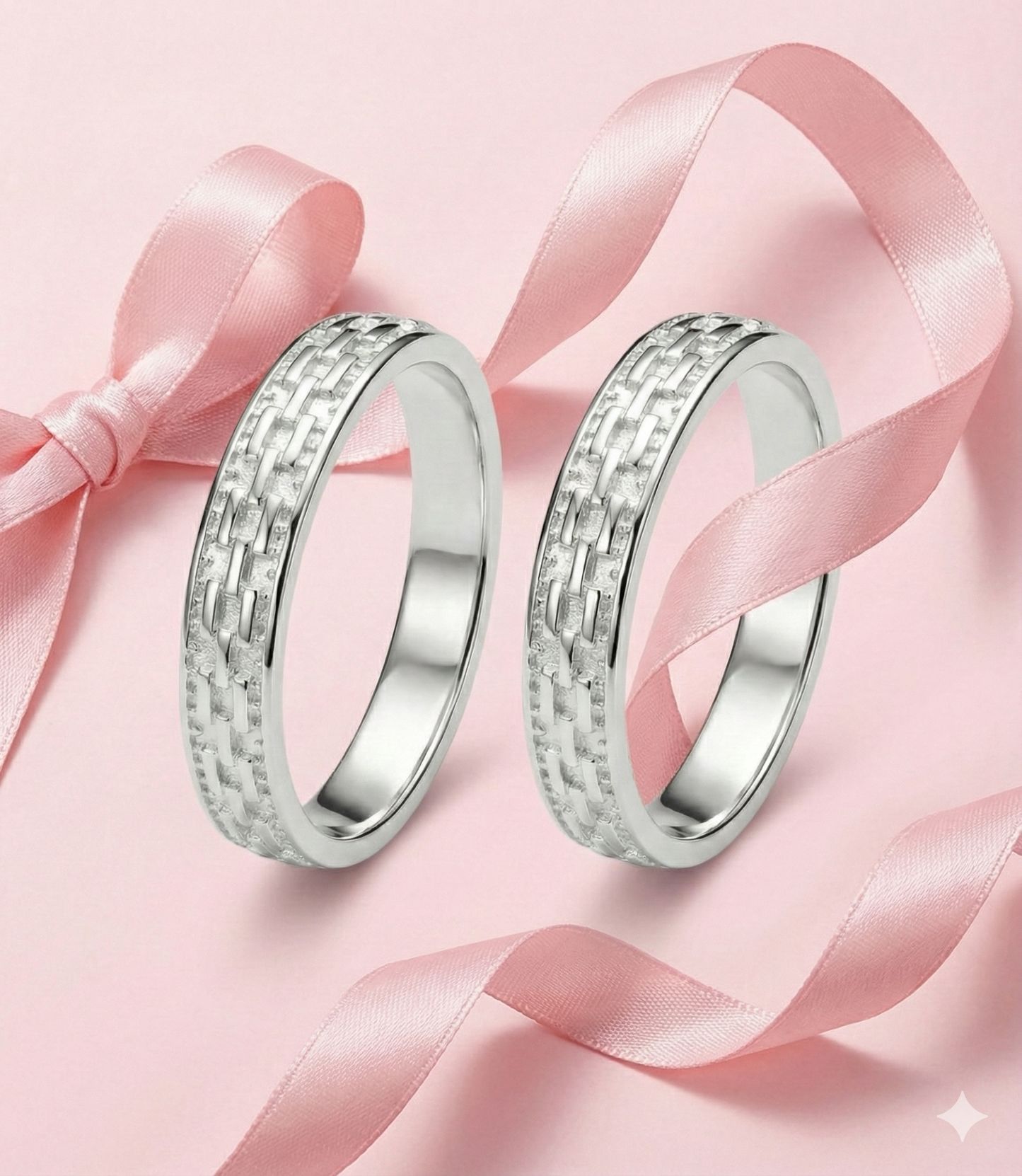 Lattice Gleam 925 Silver Adjustable Toe Rings