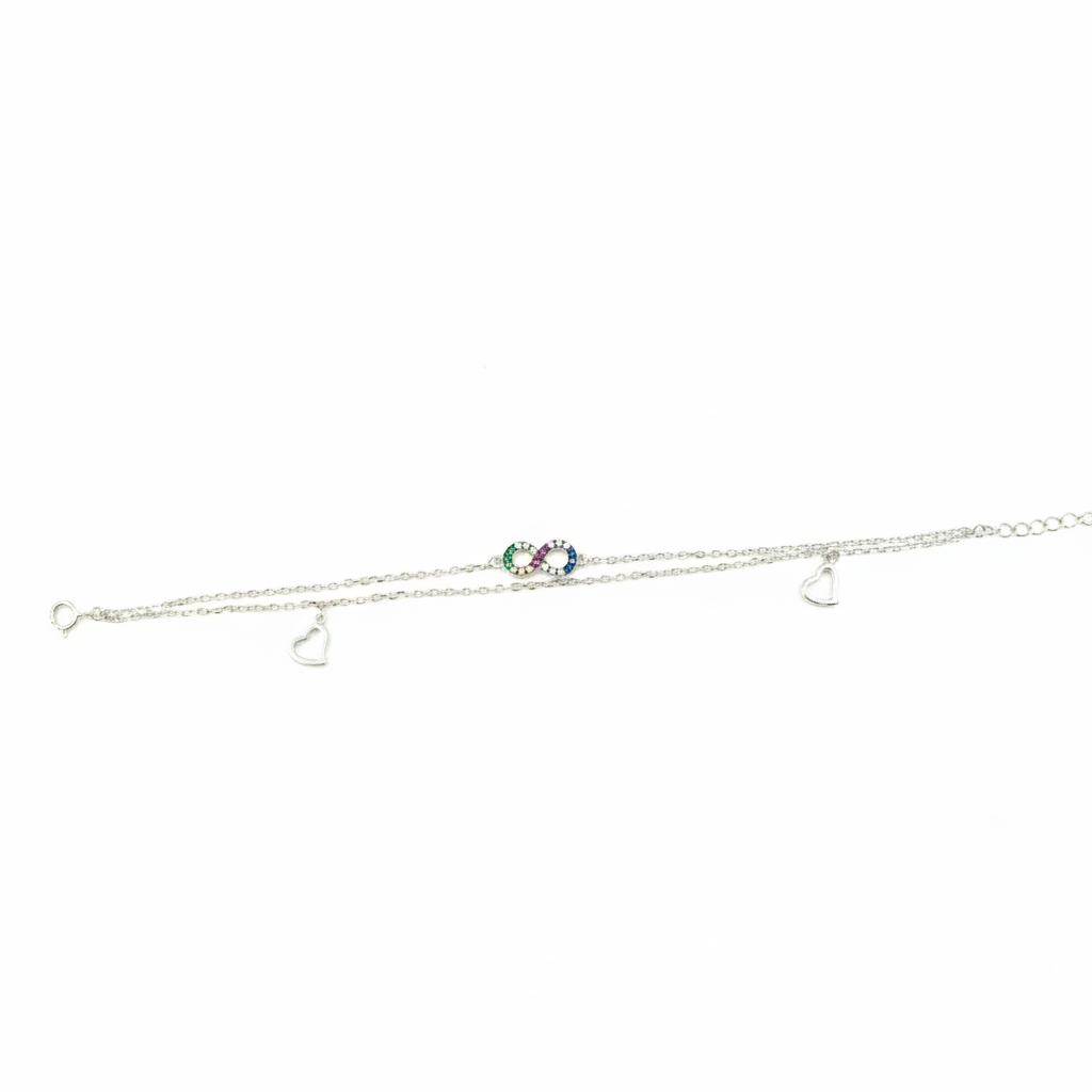 Infinity Spectrum Heart Bracelet