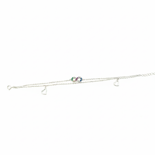 Infinity Spectrum Heart Bracelet