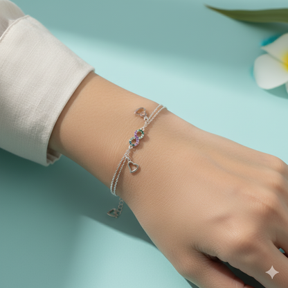 Infinity Spectrum Heart Bracelet