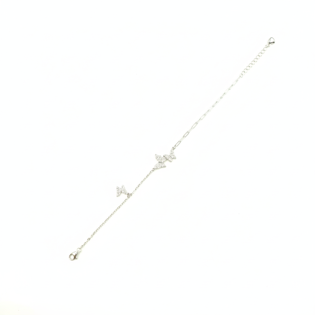 Crystal Flutter Butterfly Bracelet