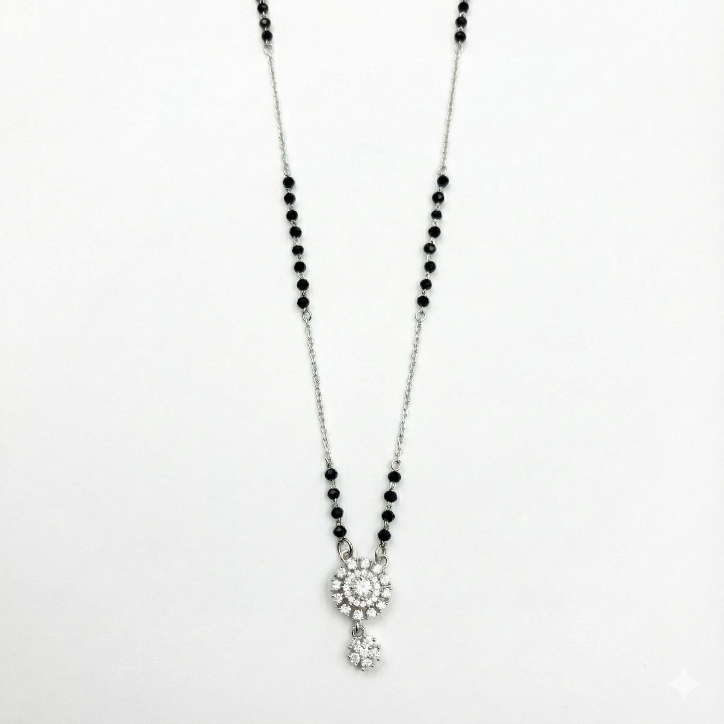Eternal Bloom Silver Mangalsutra