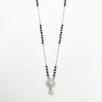 Eternal Bloom Silver Mangalsutra