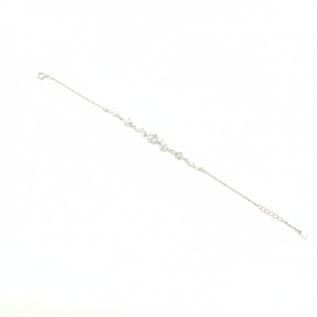 Diamond Bloom Vine Bracelet