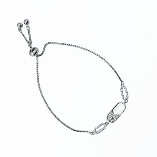 Moonlit Glow Sterling Silver Bracelet