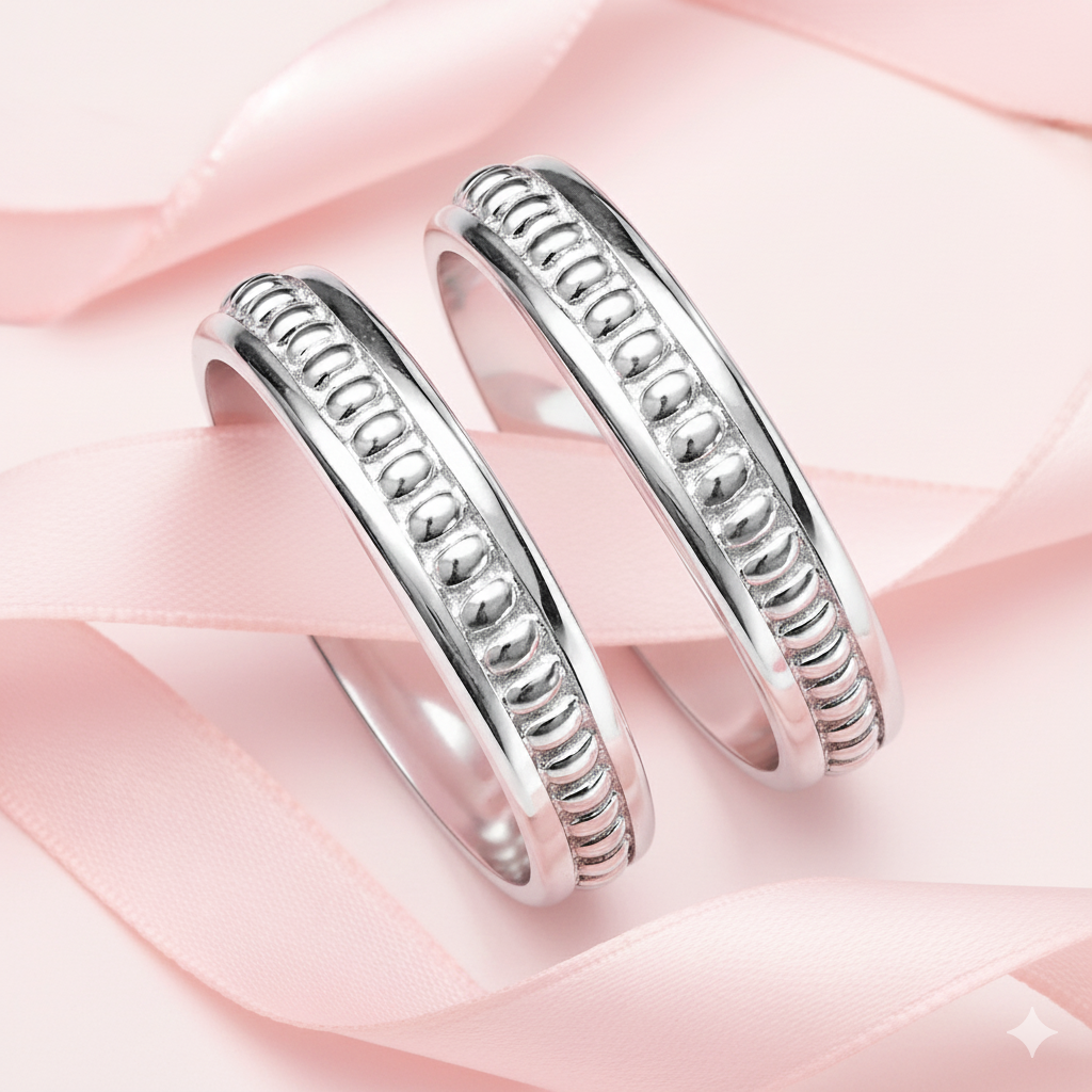 Sterling Silver Ribbed Edge Classic Toe Ring