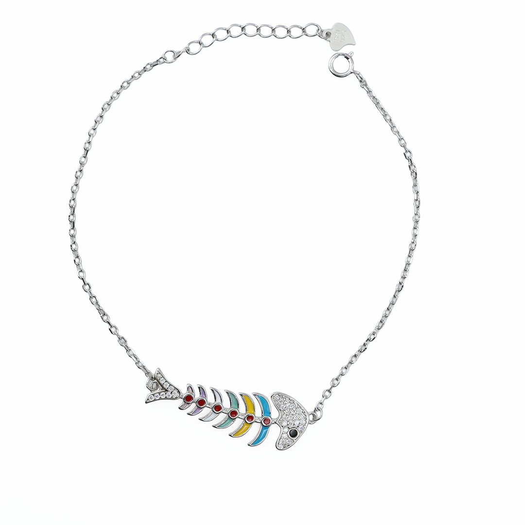 Ocean Bloom Sterling Silver Bracelet