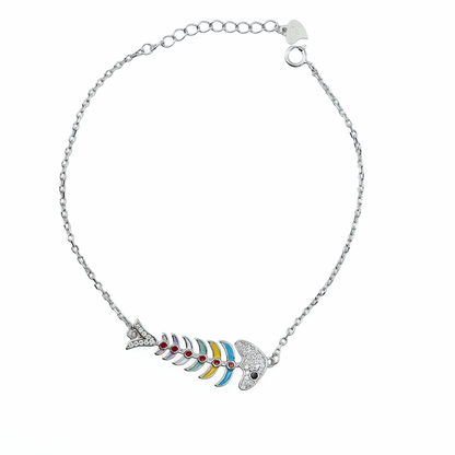Ocean Bloom Sterling Silver Bracelet