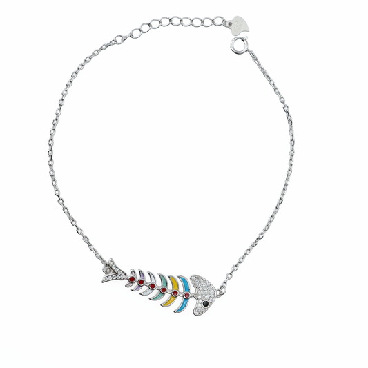 Ocean Bloom Sterling Silver Bracelet