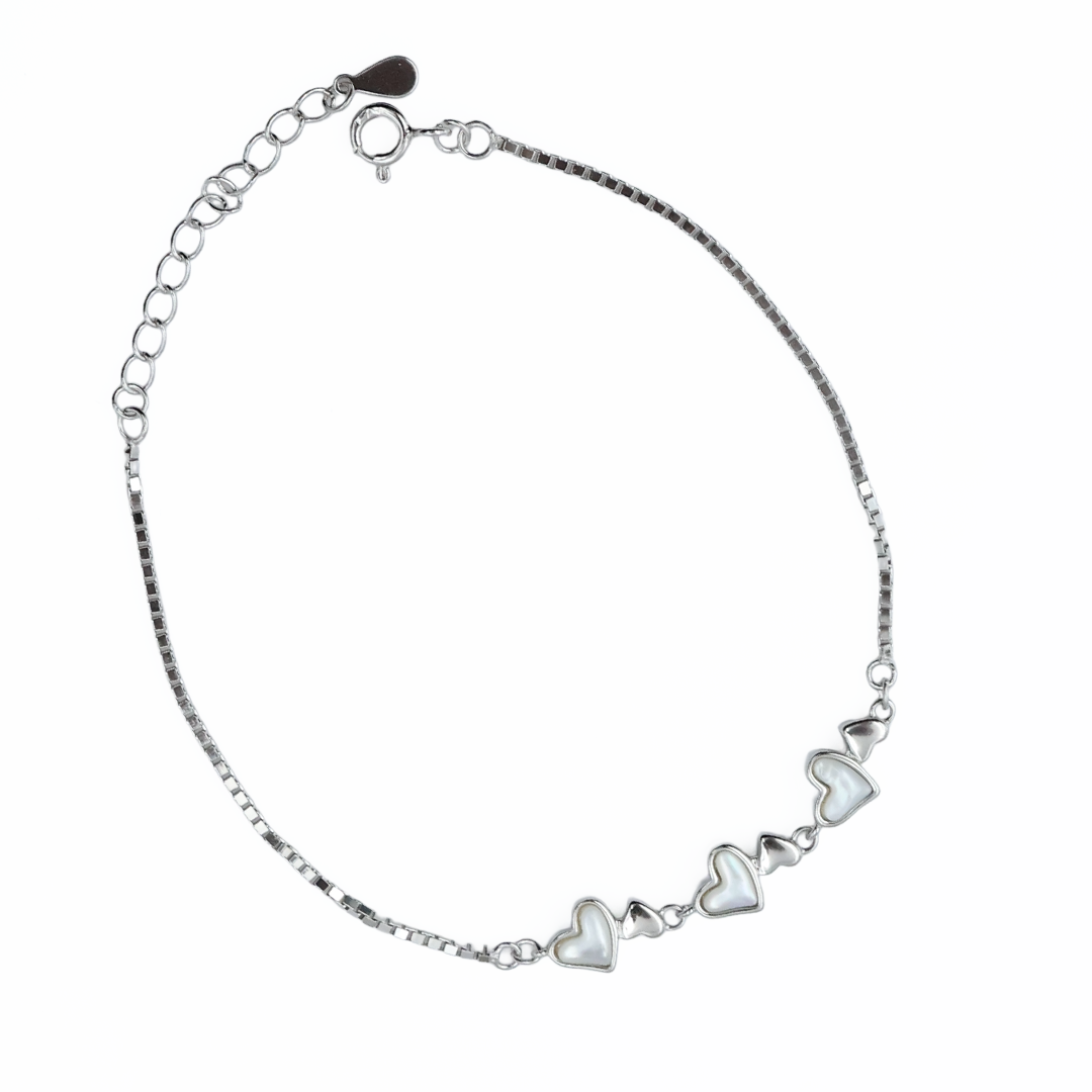 Eternal Hearts Sterling Silver Bracelet