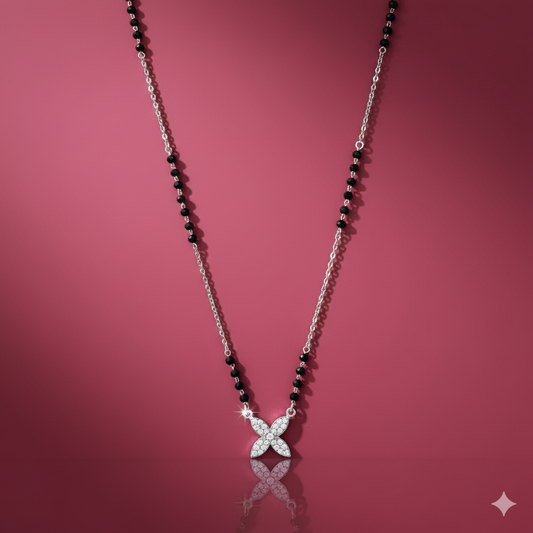 Bloom Charm Diamond Mangalsutra Pendant