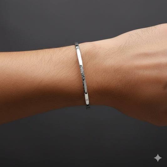 Nirdhar Sleek Silver Kada