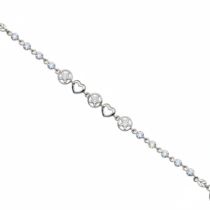 Celestia Heartstar Silver Bracelet