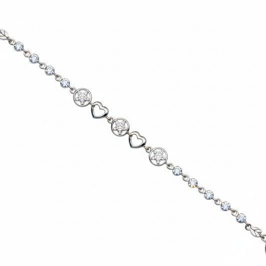 Celestia Heartstar Silver Bracelet