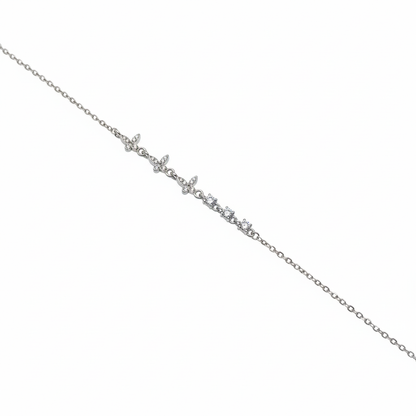Flutterline Butterfly Sterling Silver Bracelet