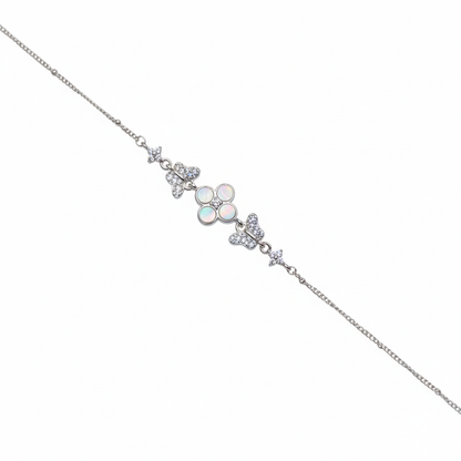 Opaline Flutter Silver Bracelet