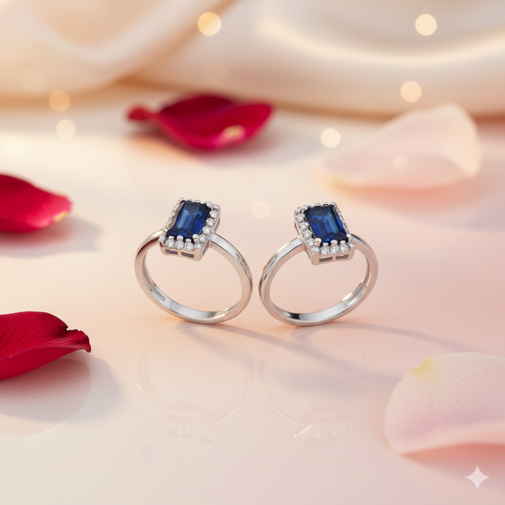 Sapphire Glow Toe Ring