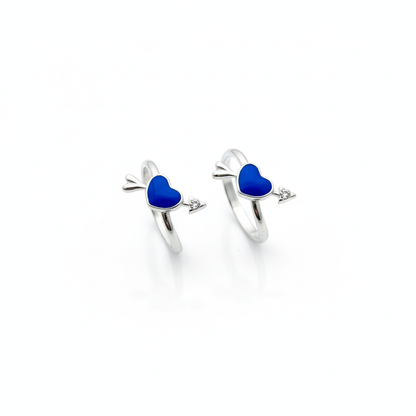 Blue Cupid Toe Ring