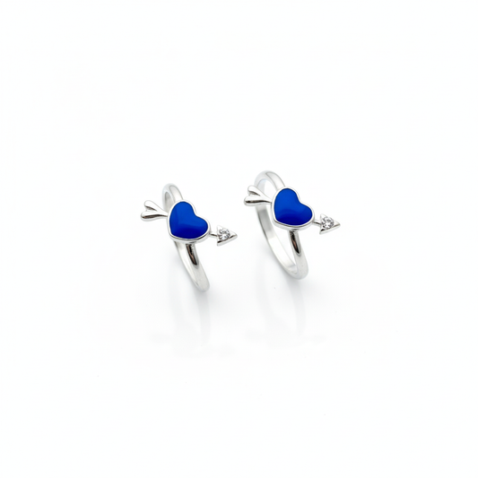 Blue Cupid Toe Ring