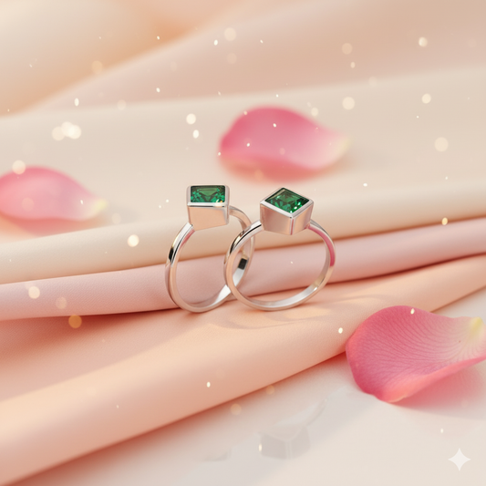 Emerald Edge Toe Ring